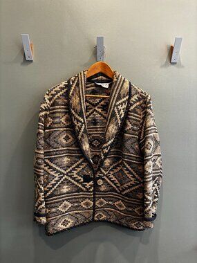 Vintage Flashback Tapestry Aztec Jacket